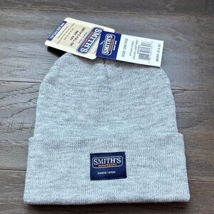 Smith’S Workwear Rib Knit Cuffed beanie hat, patch logo, reinforced stitching